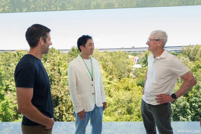 Tim Cook Engages with POP MART's Founder at Apple Park Amid Growing Collaboration