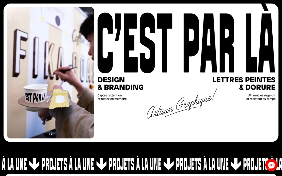 Atelier C’est Par Là's site design