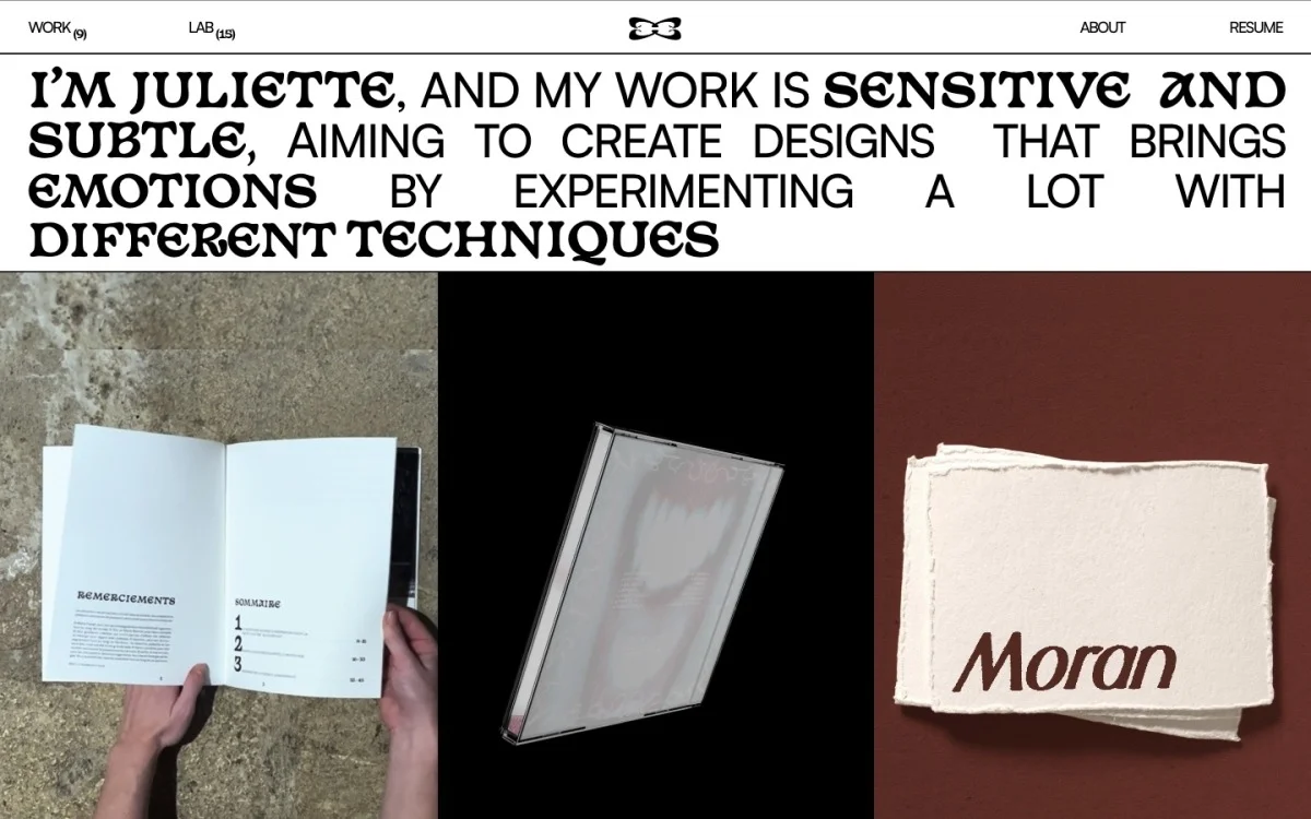 Juliette's experimental portfolio