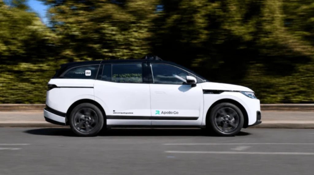 Baidu's Apollo Go Kicks Off Robotaxi Trials in London with FREENOW and Uber